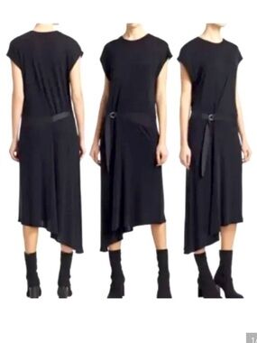 rag & bone Black Asymmetric Ophelia Dress Women’s Small